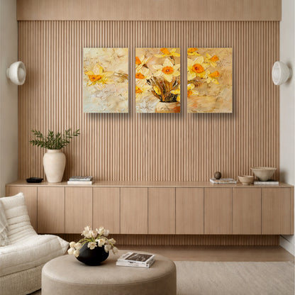 Spring Daffodil Floral Wall Art