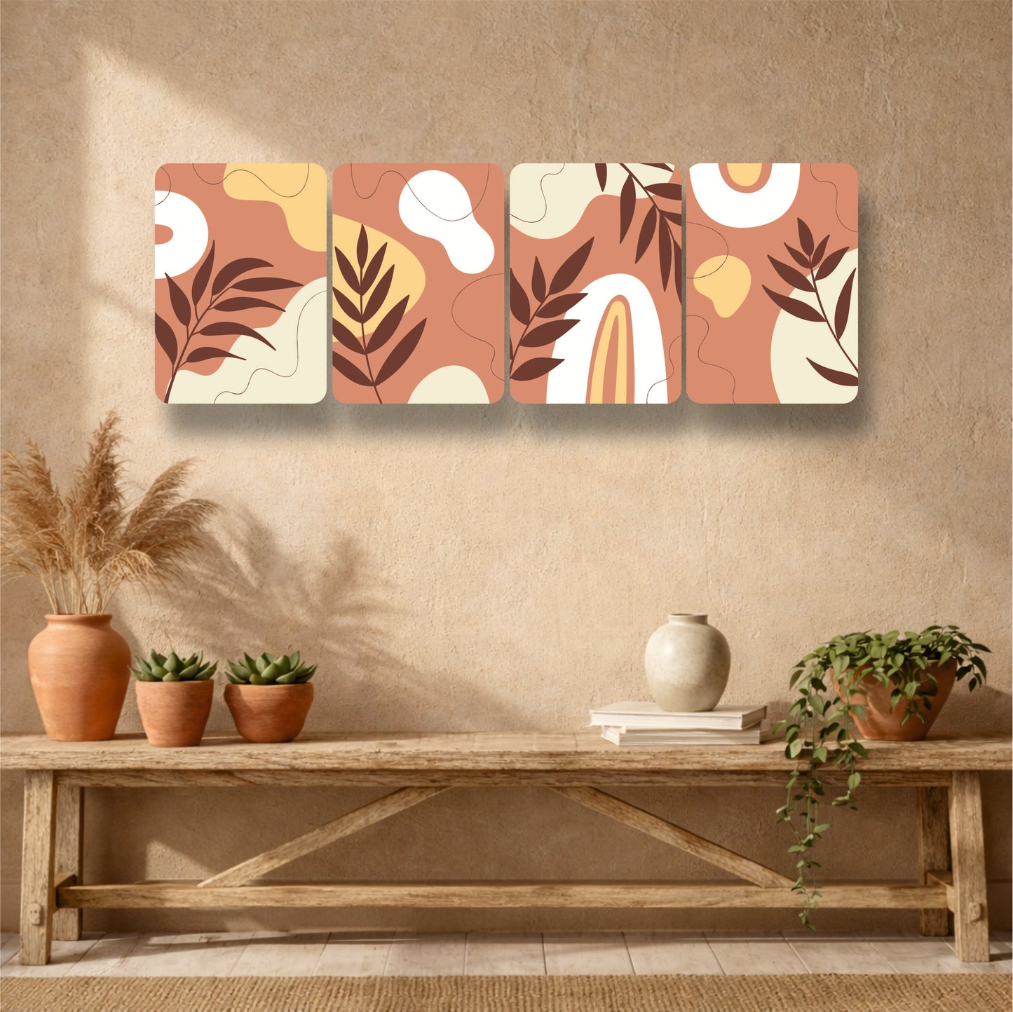 Modern Earth Tone Botanical Art