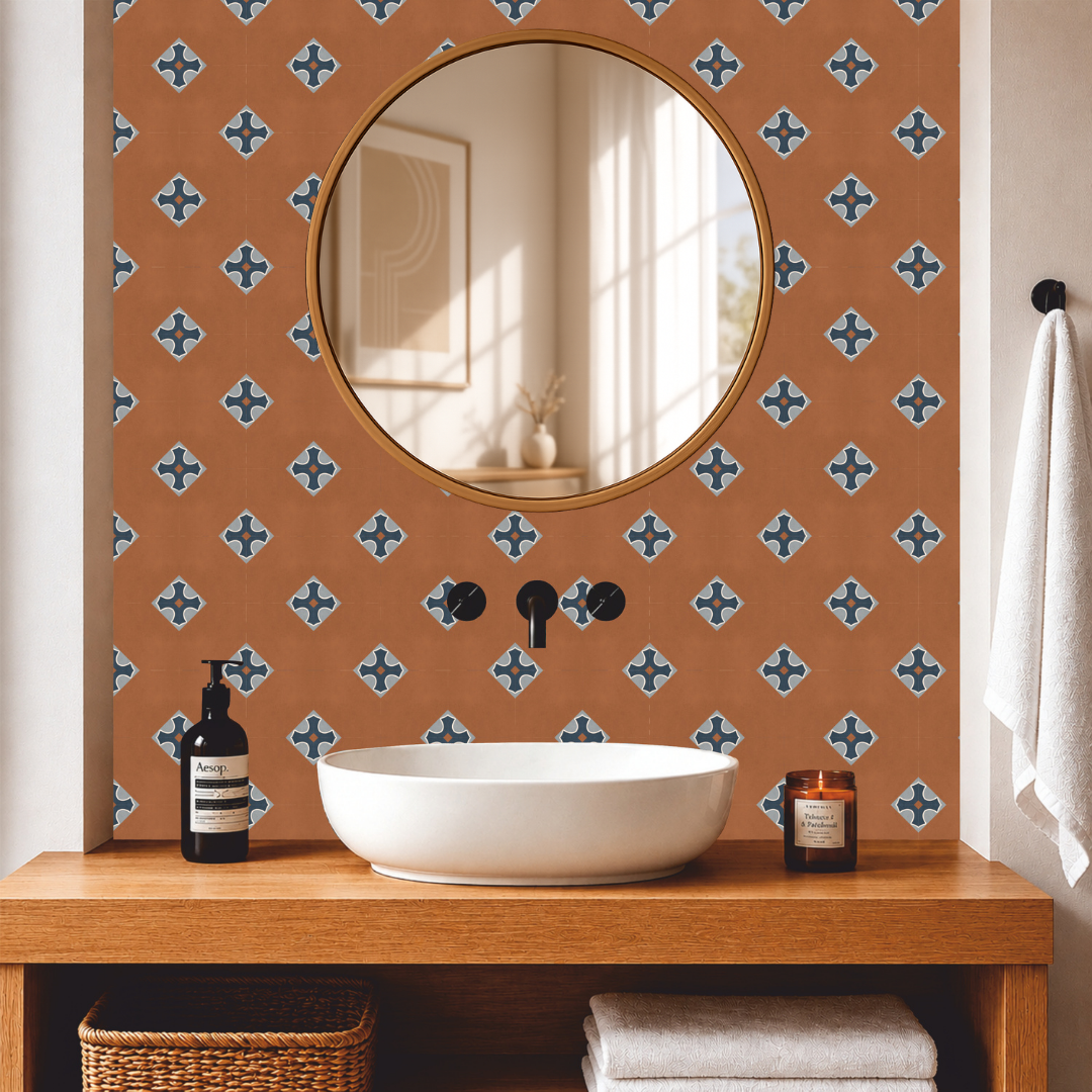 Mediterranean Terracotta Tile Sticker