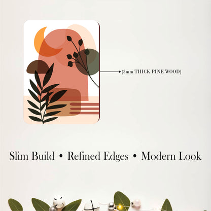 Terracotta Botanical Abstract Wall Art
