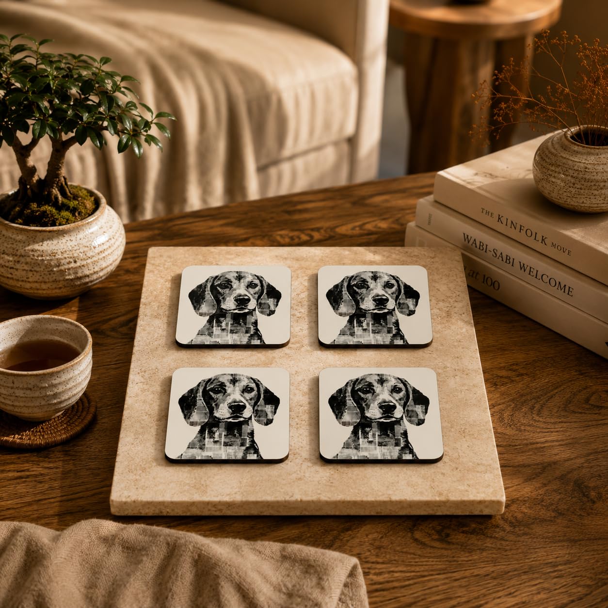 Pawfect Frenchie Coasters Pack of 4