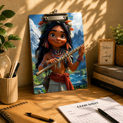 Beautiful Tribal Princess Writing Pad Clipboard