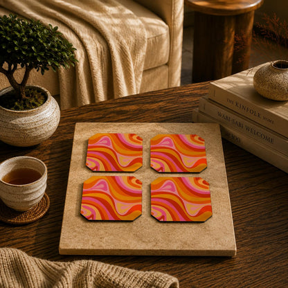 Enchanted Feline Coasters Pack of 4