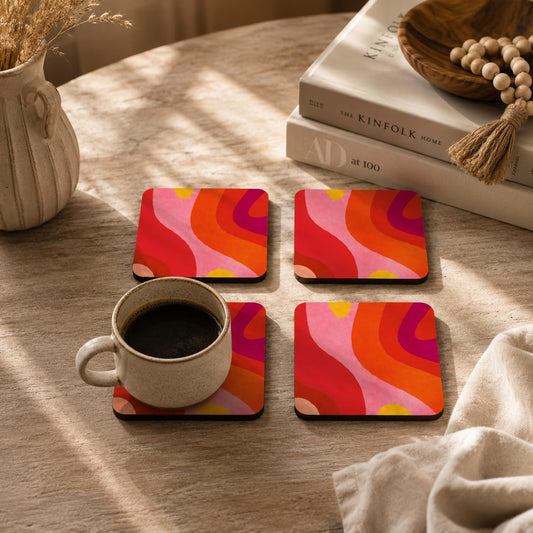Amber Wave Coasters Pack of 4