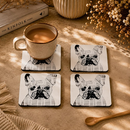 French Bulldog Coasters Pack of 4
