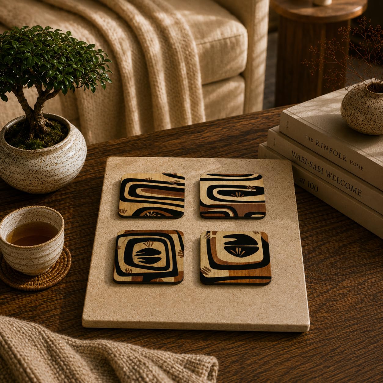 Nature's Art Coasters Pack of 4