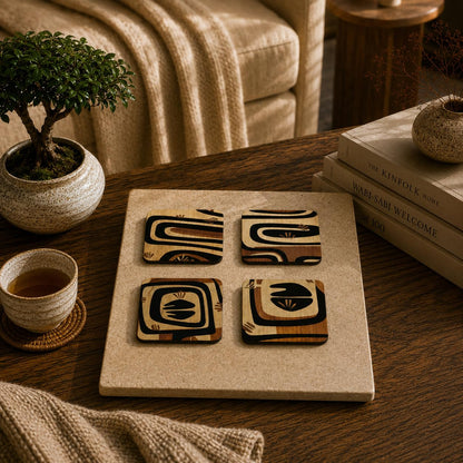 Nature's Art Coasters Pack of 4