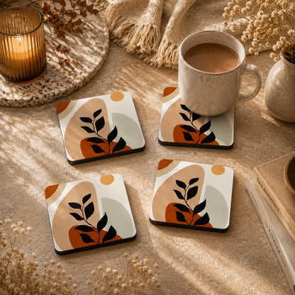 Organic Forms Coasters Pack of 4