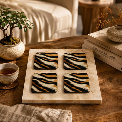 Noir Safari Coasters Pack of 4