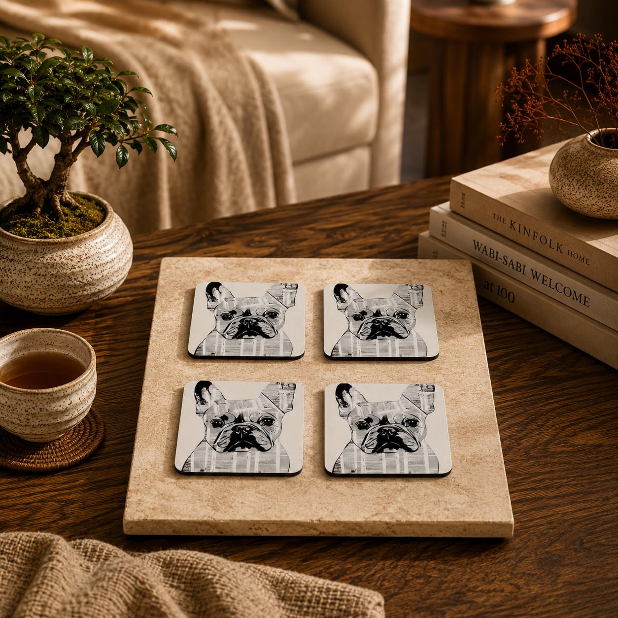 French Bulldog Coasters Pack of 4