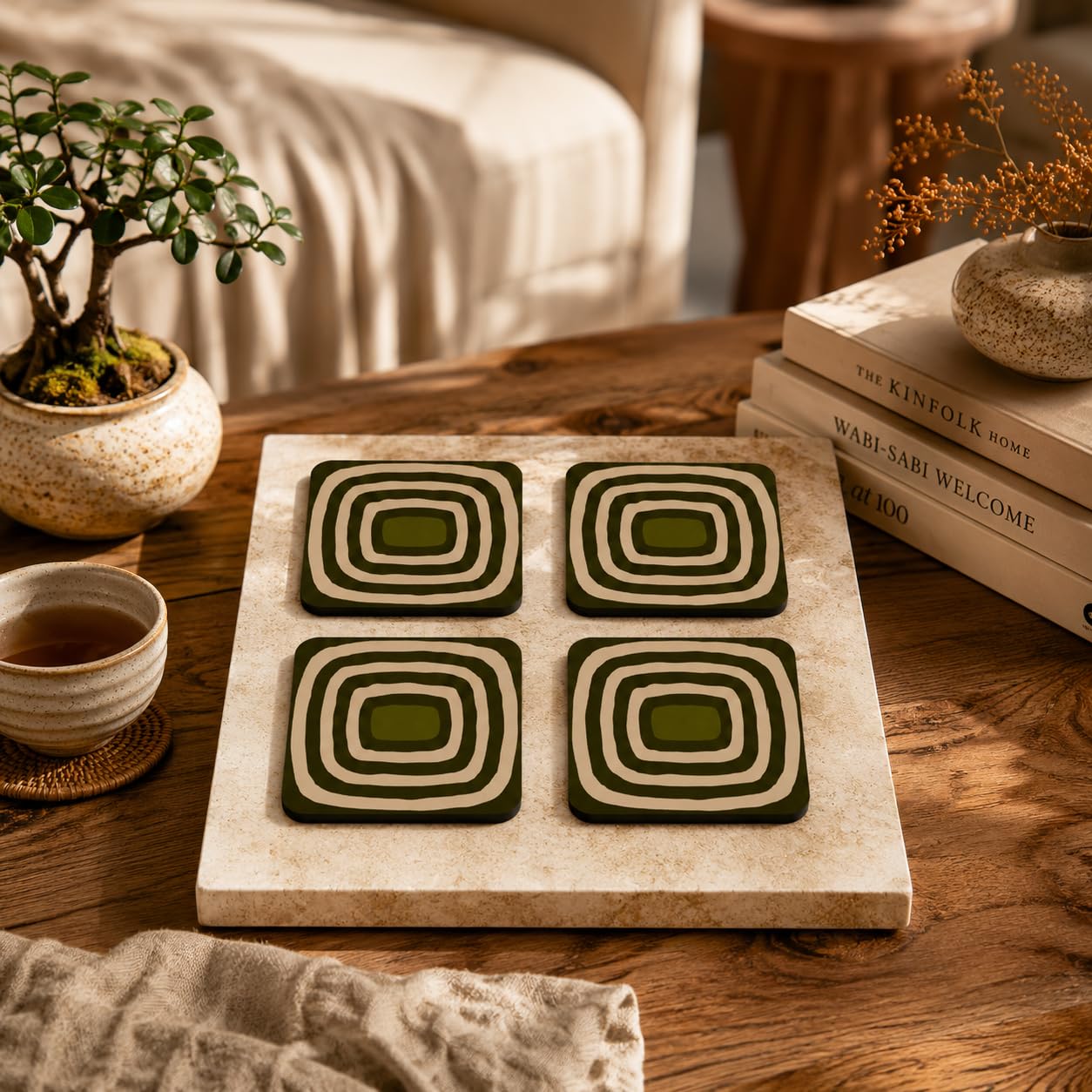 Geo Orbit Coasters Pack of 4
