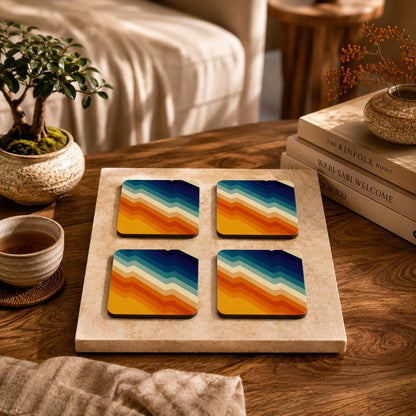 Ocean Sunset Coasters Pack of 4