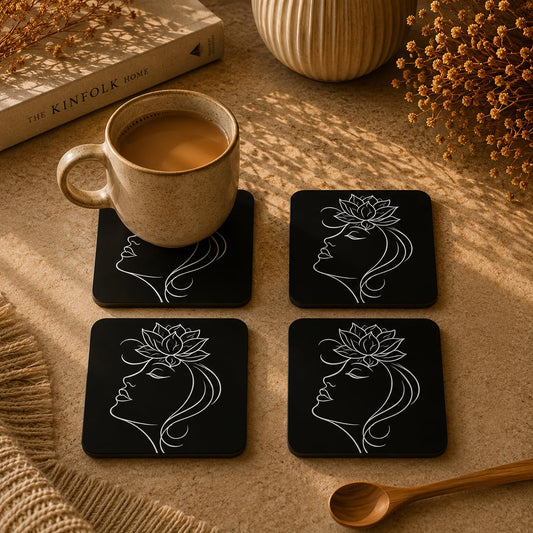 Ethereal Botanica Coasters Pack of 4