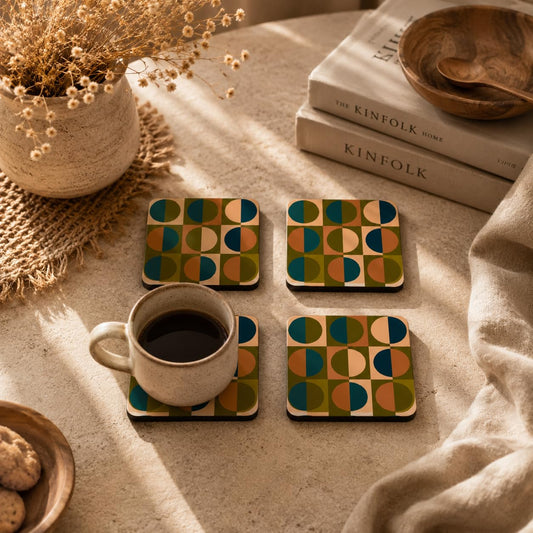 Mod Wave Coasters Pack of 4