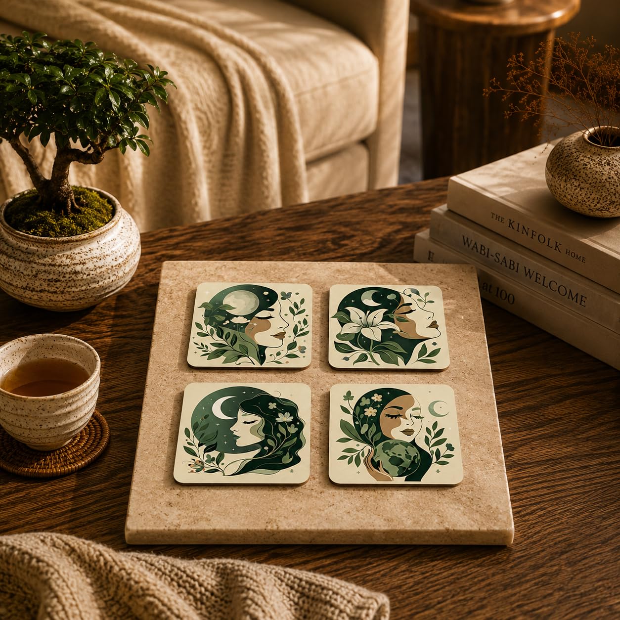 Nature Goddess Coasters Pack of 4