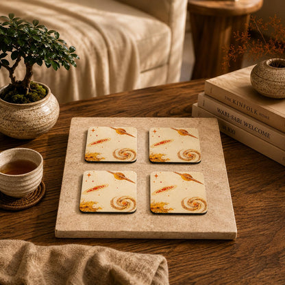 Dawn Over Peaks Coasters Pack of 4