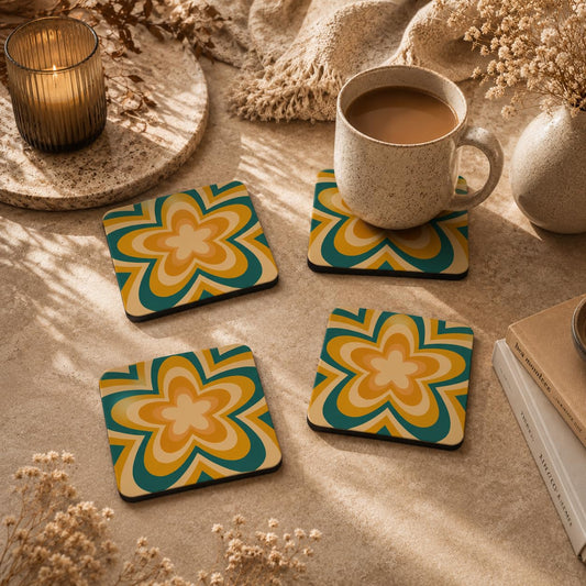 Golden Garden Coasters Pack of 6