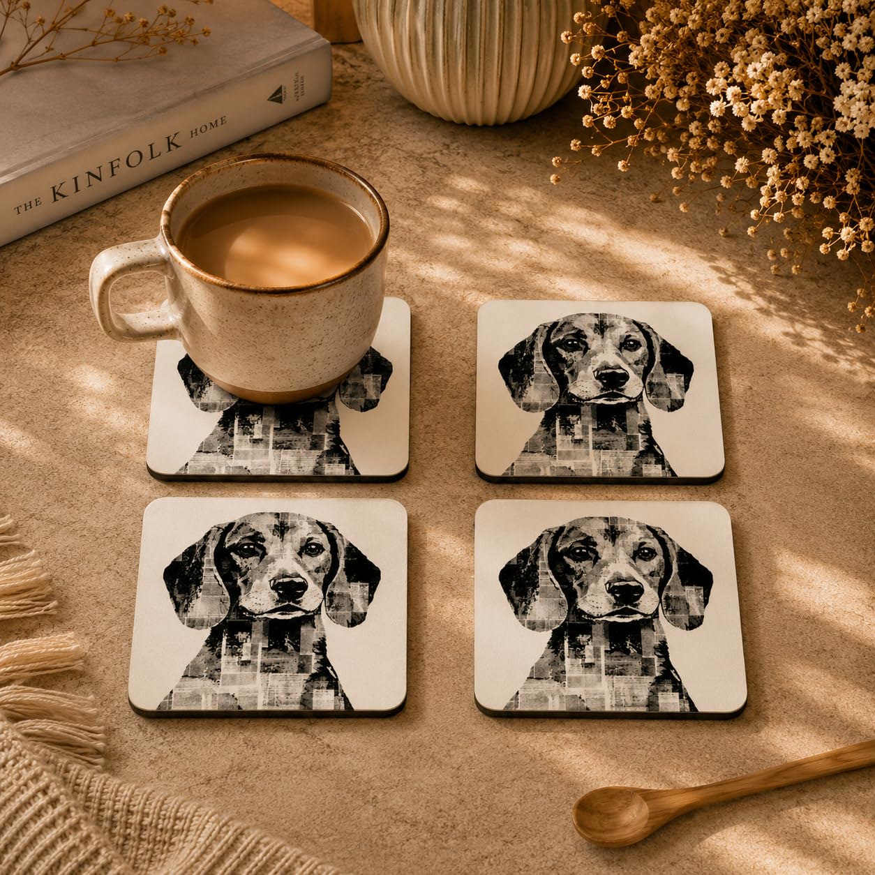 Pawfect Frenchie Coasters Pack of 4
