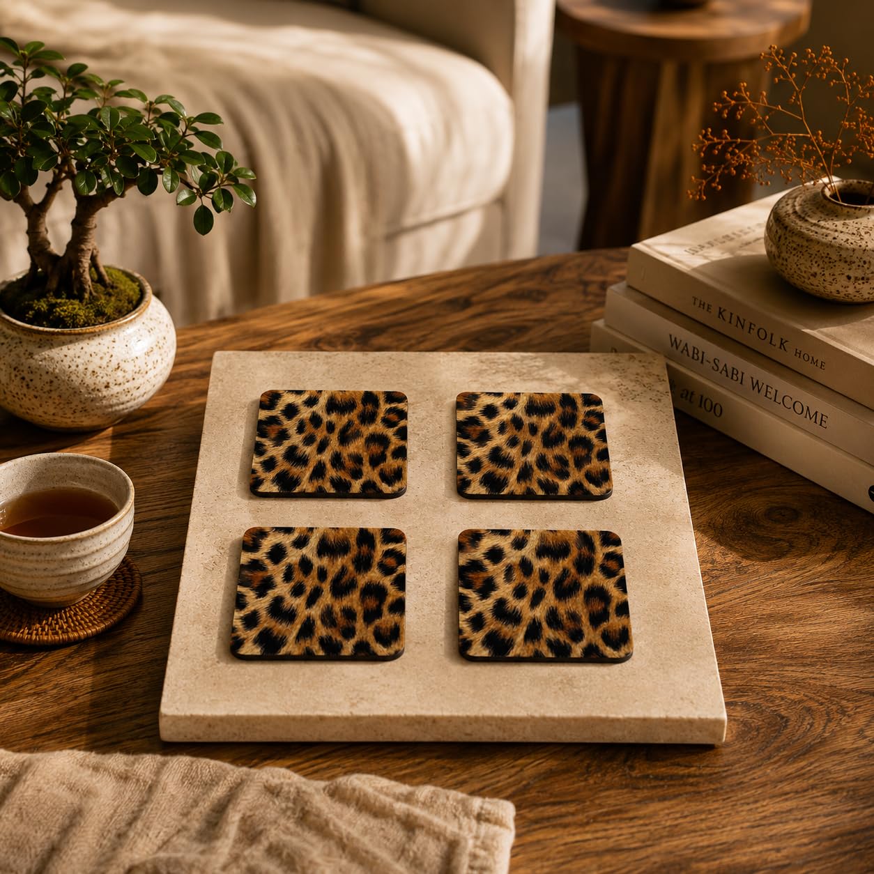 Classic Leo Coasters Pack of 4