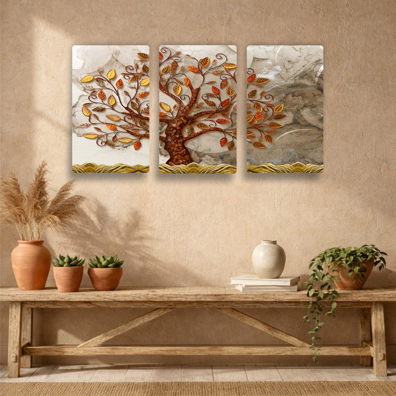 Vintage Tree of Life Wooden Wall Decor