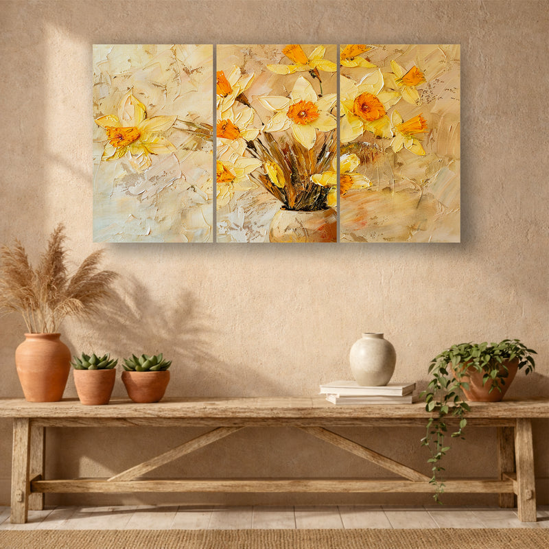 Spring Daffodil Floral Wall Art