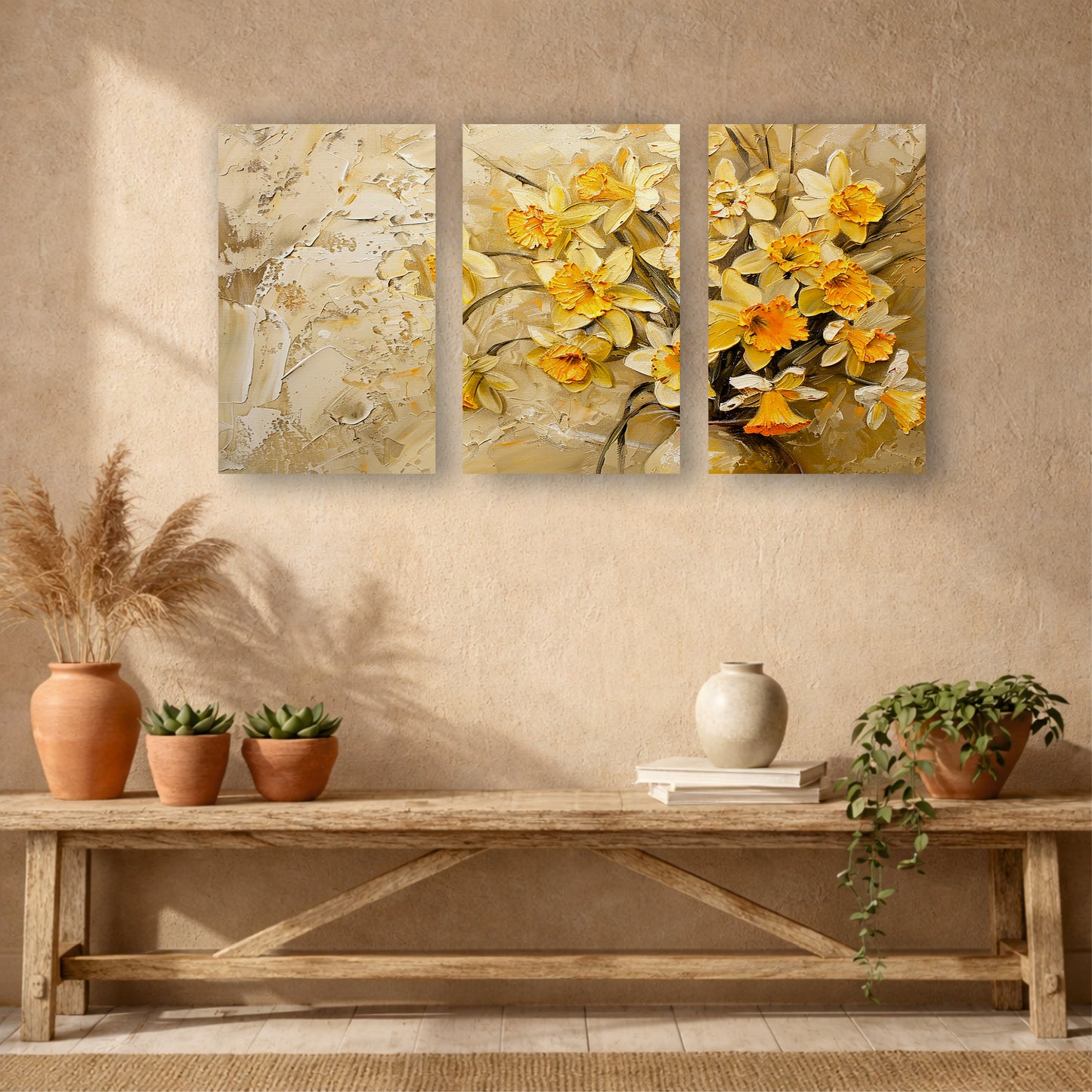 Yellow Daffodil Bouquet Wall Decor