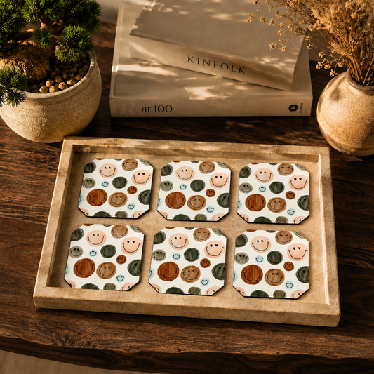 Happy Cookies Coasters Pack of 6