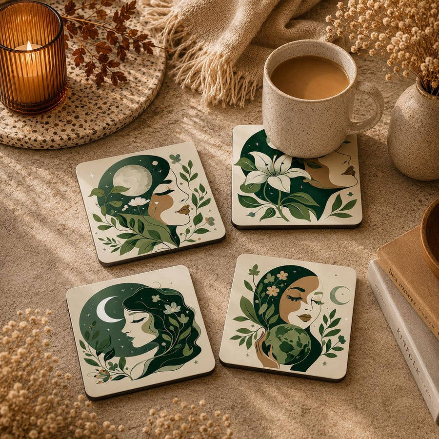 Nature Goddess Coasters Pack of 4