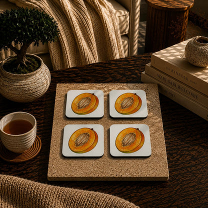 Orchard Apricot Coasters Pack of 4