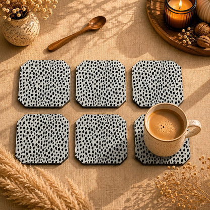 Dalmatian Speckle Coasters Set Of 6