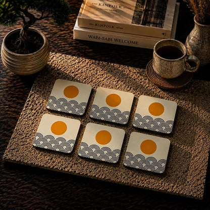 Zen Sun Coasters Pack of 6