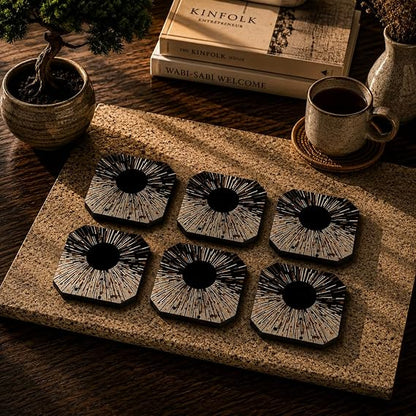 Abstract Radiance Coasters Set Of 6