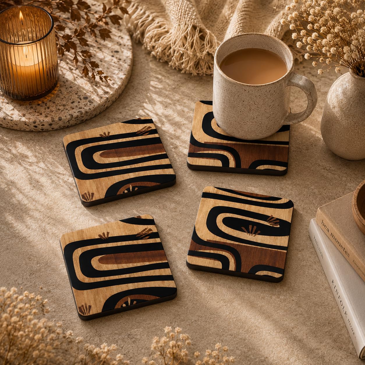 Nature's Art Coasters Pack of 4