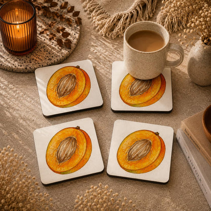 Orchard Apricot Coasters Pack of 4