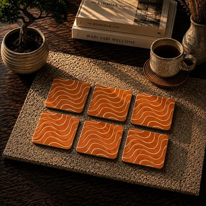 Desert Waves Coasters Pack of 6