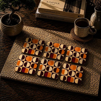 Geometric Harmony Coasters Pack of 6