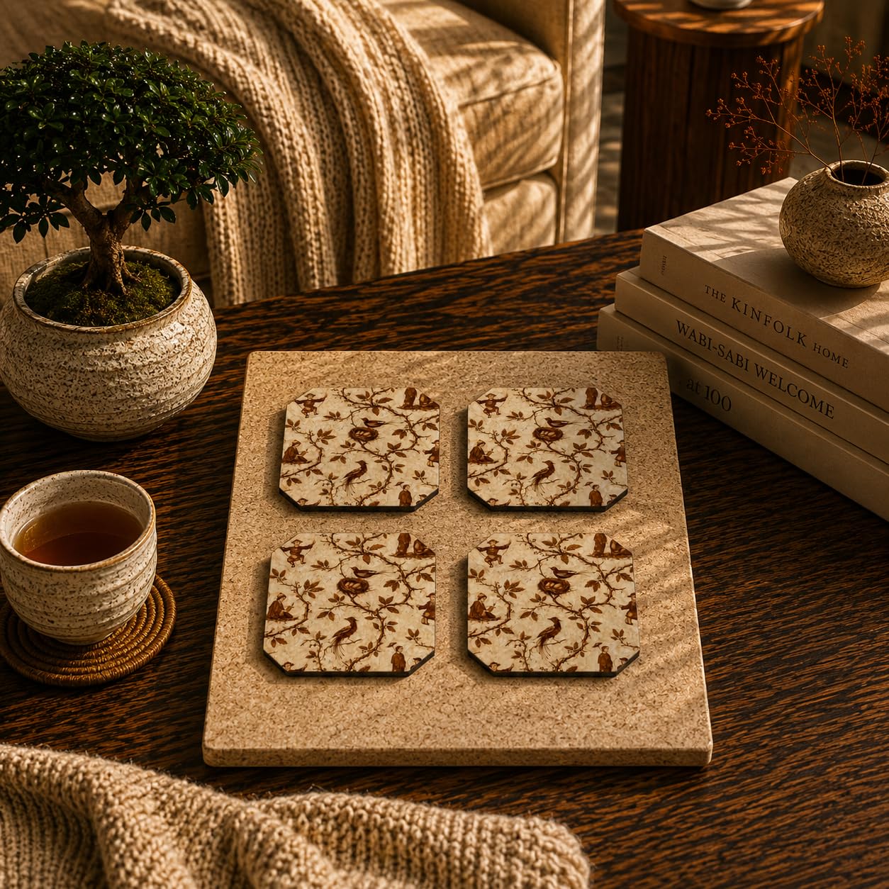 Countryside Charm Coasters Pack of 4