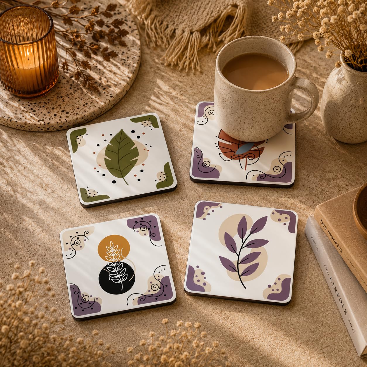Natural Elements Coasters Pack of 4