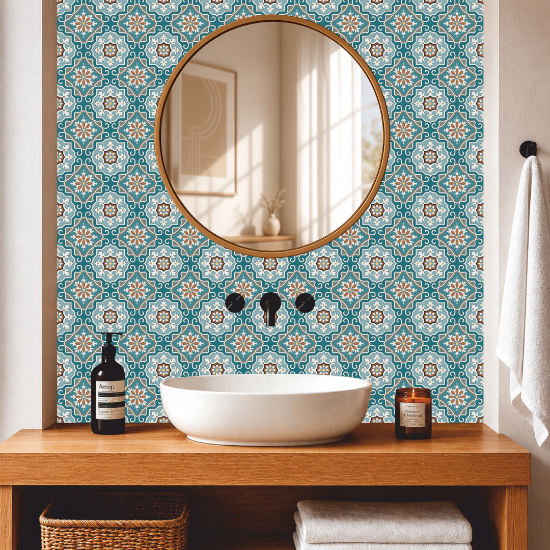Classic Mediterranean Mosaic Tile Sticker