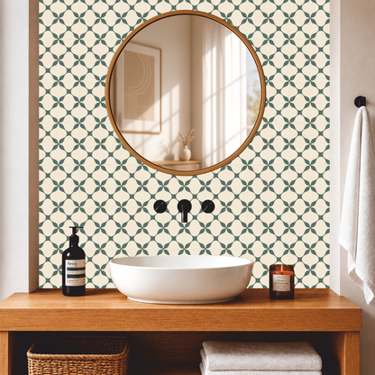 Mediterranean Quatrefoil Tile Sticker
