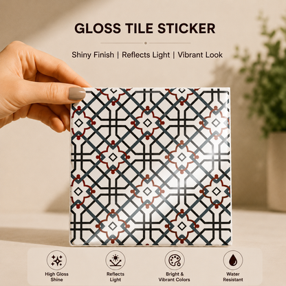 Classic Geometric Mosaic Tile Sticker