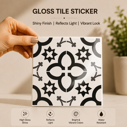 Heritage Geometric Ceramic Tile Sticker