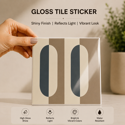 Modern Neutral Arch Tile Sticker