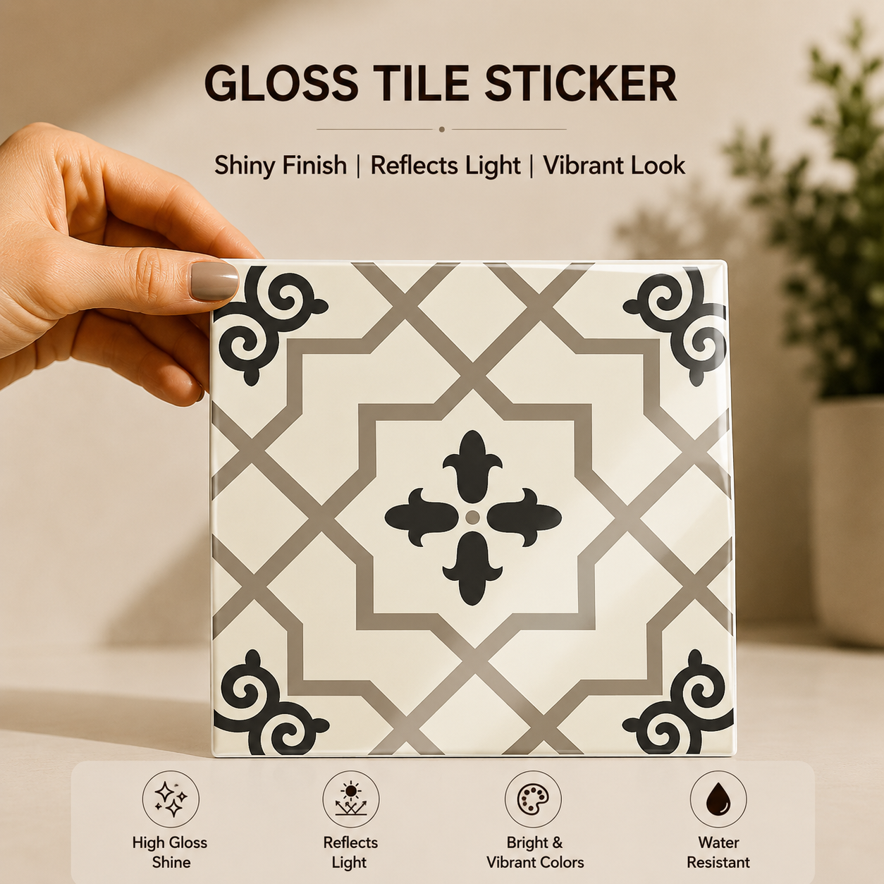 Classic Moroccan Trellis Tile Sticker
