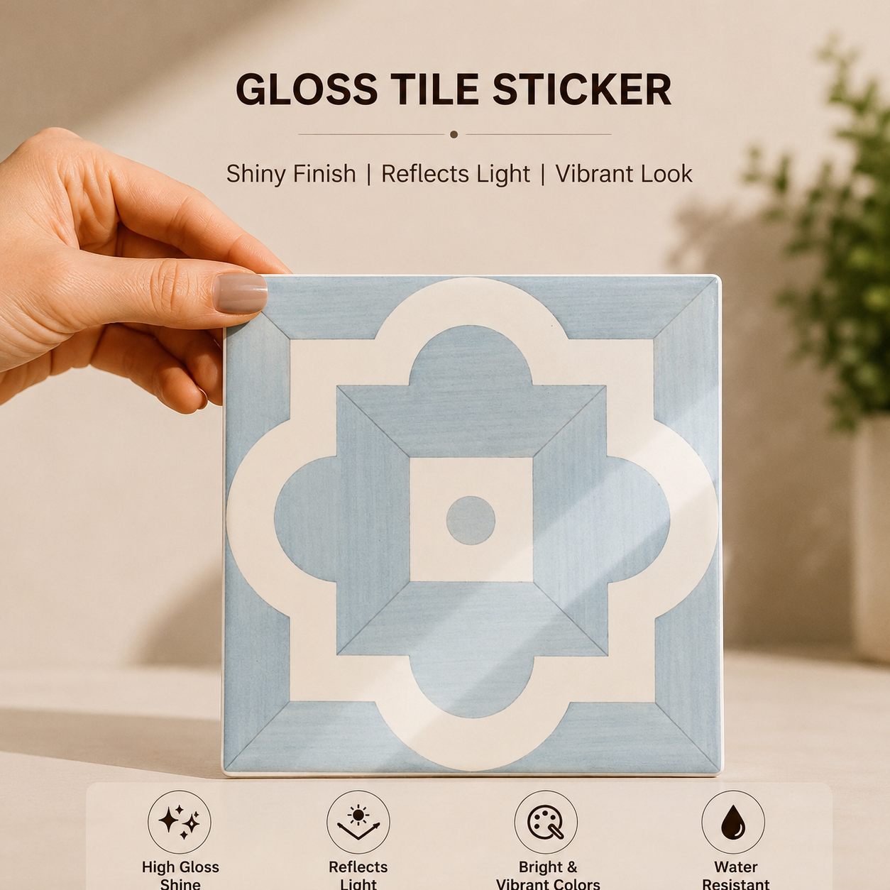 Contemporary Geometric Wall Tile Sticker