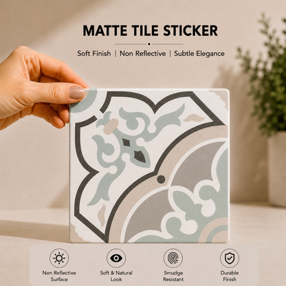 Pastel Vintage Ornamental Tile Sticker