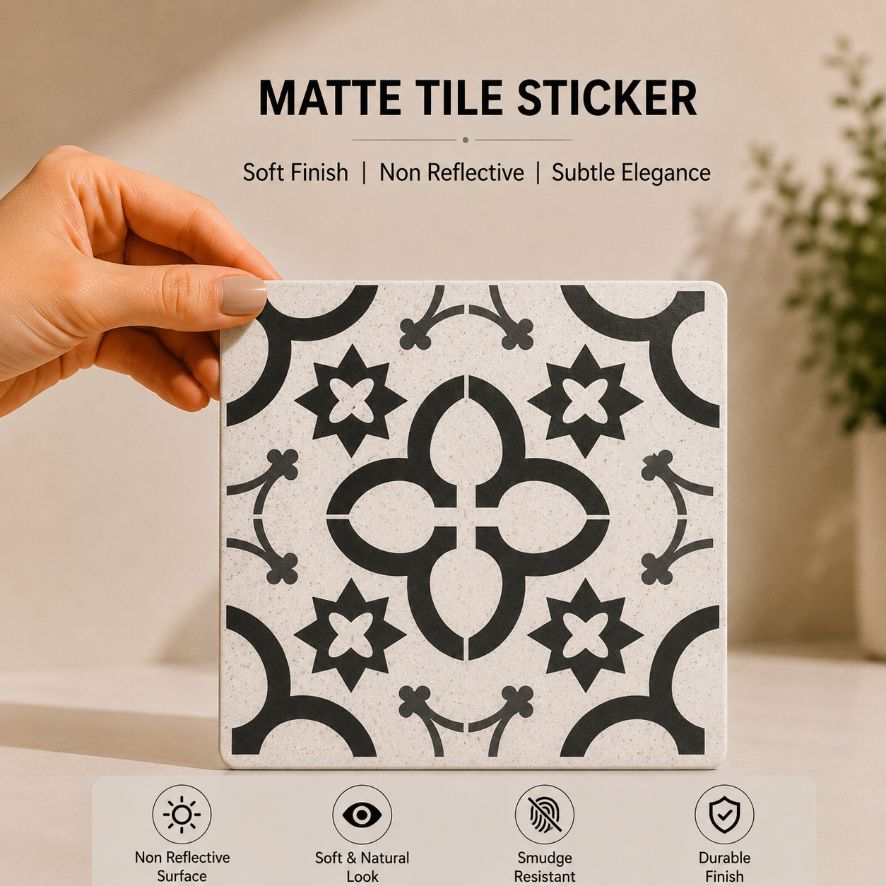 Heritage Geometric Ceramic Tile Sticker