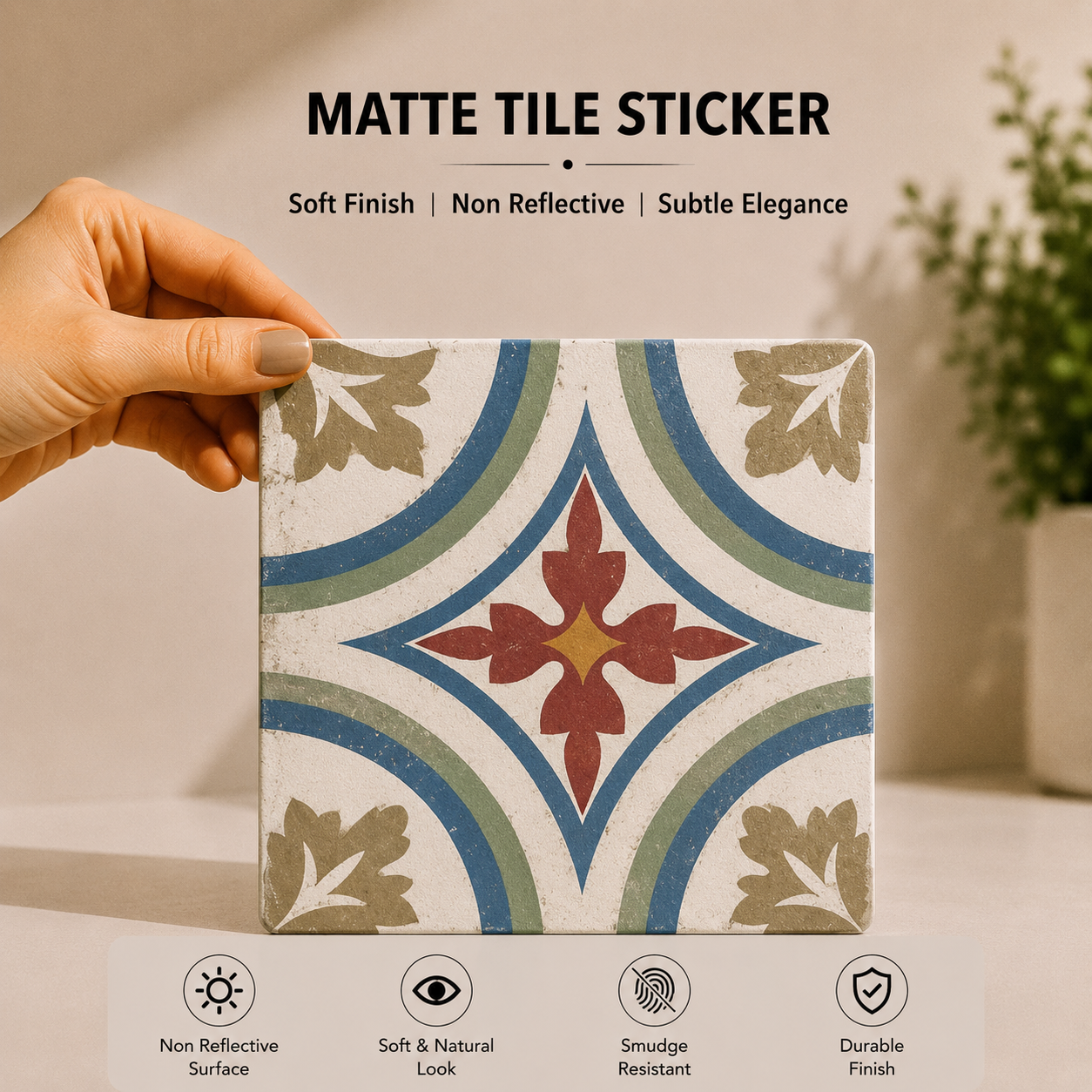 Ornamental Mediterranean Wall & Floor Tile Sticker