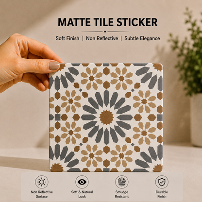 Bohemian Moroccan Pattern Tile Sticker