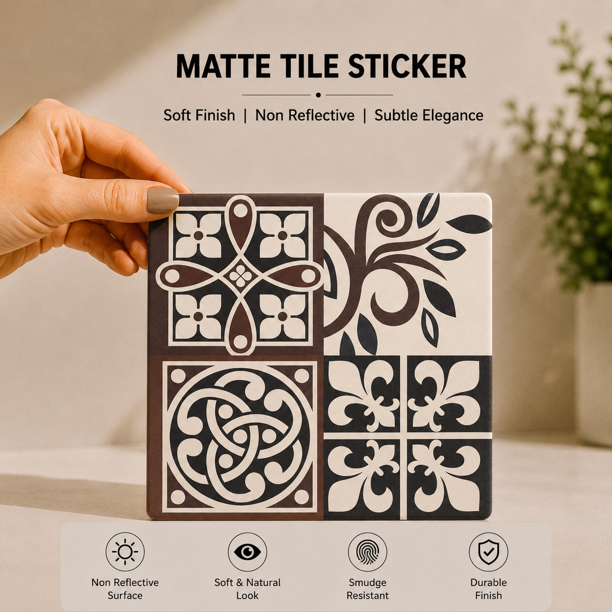 Vintage Assorted Moroccan Tile Sticker Set